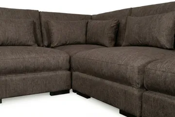 Dubai hjørnesofa ekstra dyp i Chenille - Mørkebrun - Møbler - Sofaer - Hjørnesofaer