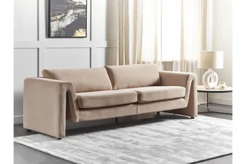 Durran Sofa 3-seter - Beige/Svart - Møbler - Sofaer - Fløyelssofaer