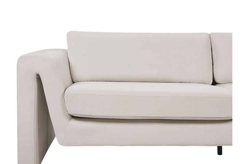 Durran Sofa 3-seter - Beige/Svart - Møbler - Sofaer - Fløyelssofaer