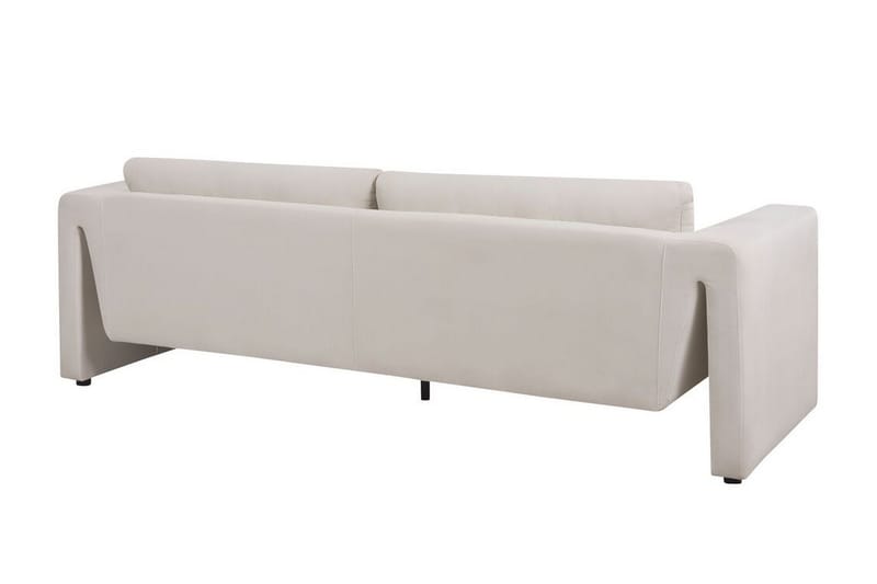 Durran Sofa 3-seter - Beige/Svart - Møbler - Sofaer - Fløyelssofaer