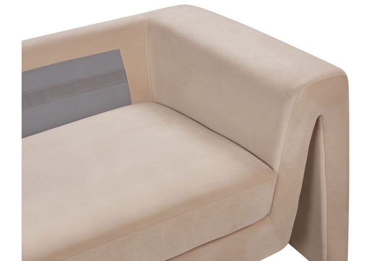 Durran Sofa 3-seter - Beige/Svart - Møbler - Sofaer - Fløyelssofaer