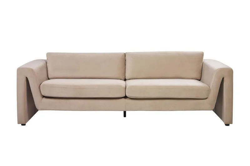 Durran Sofa 3-seter, Beige/Svart