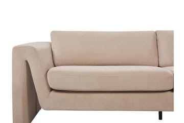 Durran Sofa 3-seter - Beige/Svart - Møbler - Sofaer - Fløyelssofaer