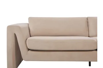 Durran Sofa 3-seter - Beige/Svart - Møbler - Sofaer - Fløyelssofaer
