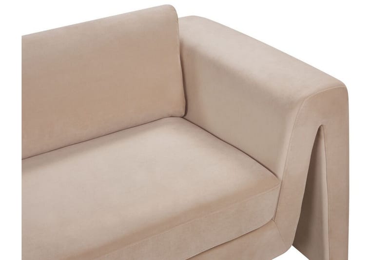 Durran Sofa 3-seter - Beige/Svart - Møbler - Sofaer - Fløyelssofaer