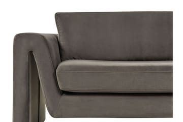 Durran Sofa 3-seter - Grå/Svart - Møbler - Sofaer - Fløyelssofaer