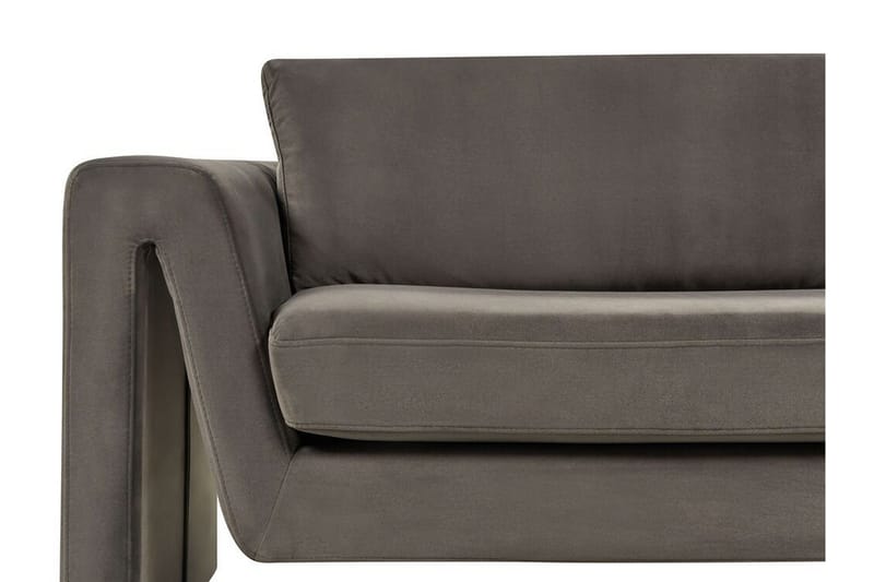 Durran Sofa 3-seter - Grå/Svart - Møbler - Sofaer - Fløyelssofaer
