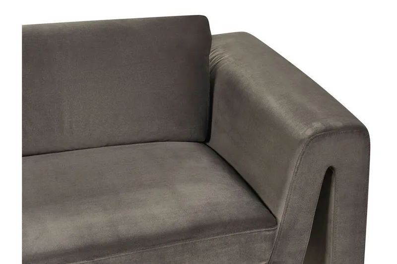 Durran Sofa 3-seter - Grå/Svart - Møbler - Sofaer - Fløyelssofaer