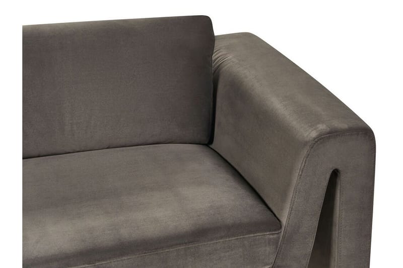 Durran Sofa 3-seter - Grå/Svart - Møbler - Sofaer - Fløyelssofaer