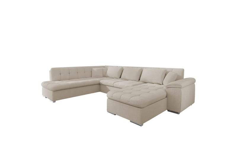 Dynir Sofa med Sjeselong og Divan 4-seter, Beige