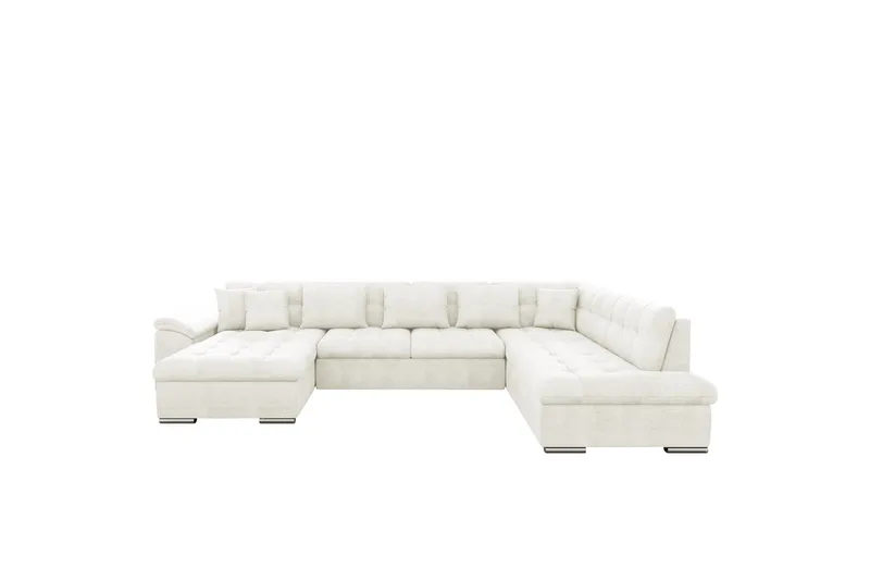 Dynir Sofa med Sjeselong og Divan 4-seter, Hvit