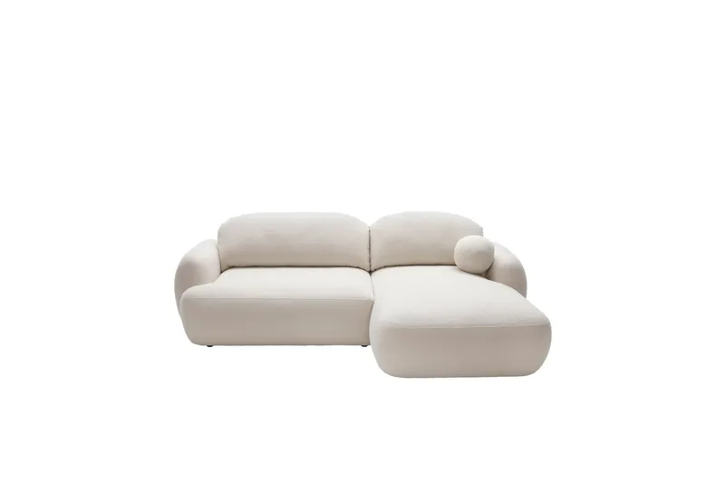 Efrem Sofa med Sjeselong 3-seter, Beige