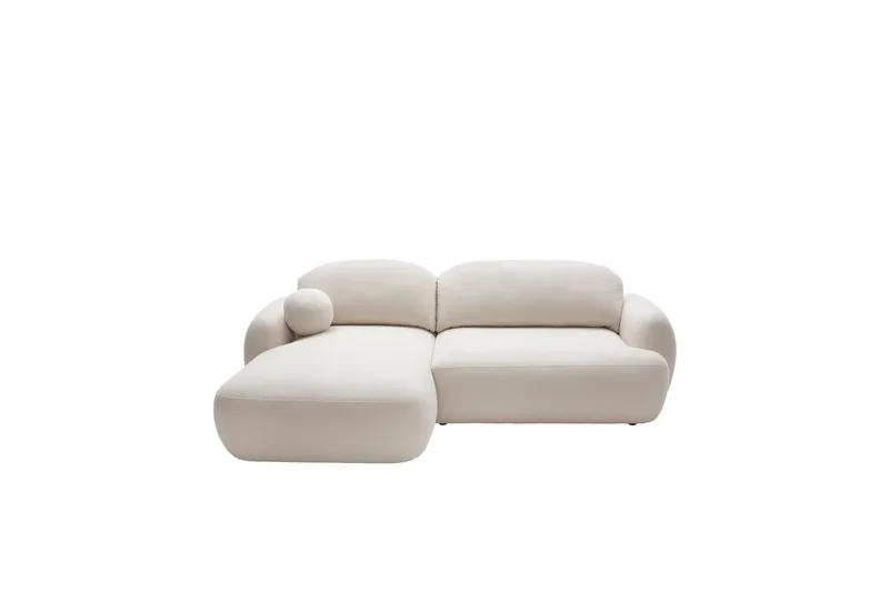 Efrem Sofa med Sjeselong 3-seter, Beige