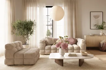 Elise 3-seters Sofa - Beige - Møbler - Sofaer - 3 seter sofa