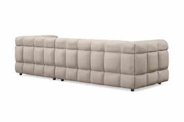 Elise 4-seters Høyrevendt L-formet Boblete Divansofa 274 cm i Stoff - Beige - Møbler - Sofaer - Sofaer med sjeselong - 4 seters sofa med divan