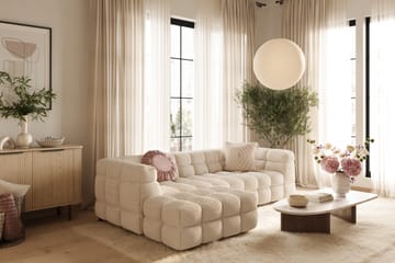 Elise Boblete Sofagruppe 3-seter Divansofa Venstre + Lenestol - Beige - Møbler - Sofaer - Sofagrupper