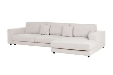 Ersi Hjørnesofa 4-seter - Hvit/Svart - Møbler - Sofaer - Hjørnesofaer - Hjørnesofa med divan