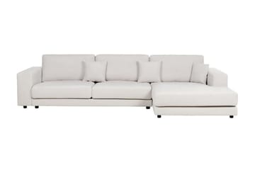 Ersi Hjørnesofa 4-seter - Hvit/Svart - Møbler - Sofaer - Hjørnesofaer - Hjørnesofa med divan