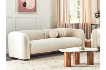 Fabion Sofa 3-seter - Krem - Møbler - Sofaer - Fløyelssofaer