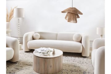 Fabion Sofa 3-seter - Krem - Møbler - Sofaer - Fløyelssofaer
