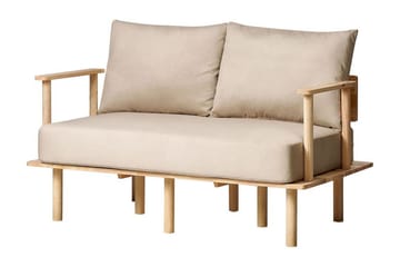 Fadey Sofa 2-seter - Beige/Lyst tre - Møbler - Sofaer - 2 seter sofa
