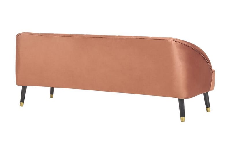 Farrin Sofa 3-seter - Brun/Svart/Gull - Møbler - Sofaer - Fløyelssofaer