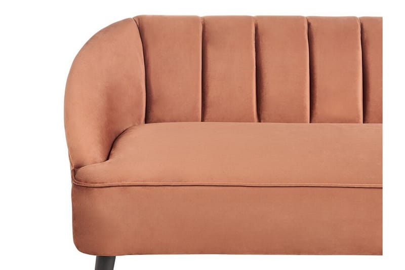 Farrin Sofa 3-seter - Brun/Svart/Gull - Møbler - Sofaer - Fløyelssofaer