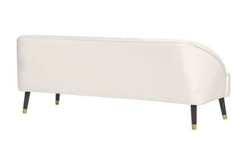 Farrin Sofa 3-seter - Hvit/Svart/Gull - Møbler - Sofaer - Fløyelssofaer