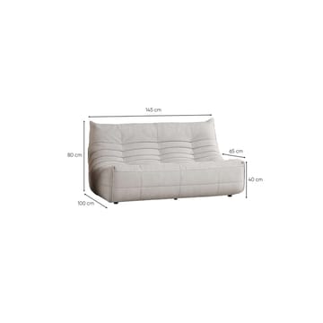 Feylorin 2-seters sofa - Hvit - Møbler - Sofaer - 2 seter sofa