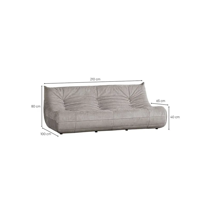 Feylorin 3-seters sofa - Hvit - Møbler - Sofaer - 3 seter sofa