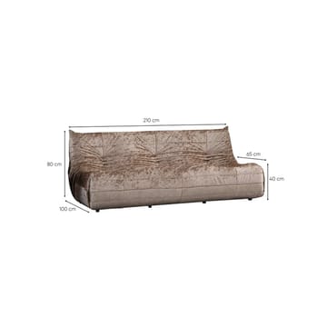 Feylorin 3-seters sofa - Kremhvit - Møbler - Sofaer - 3 seter sofa