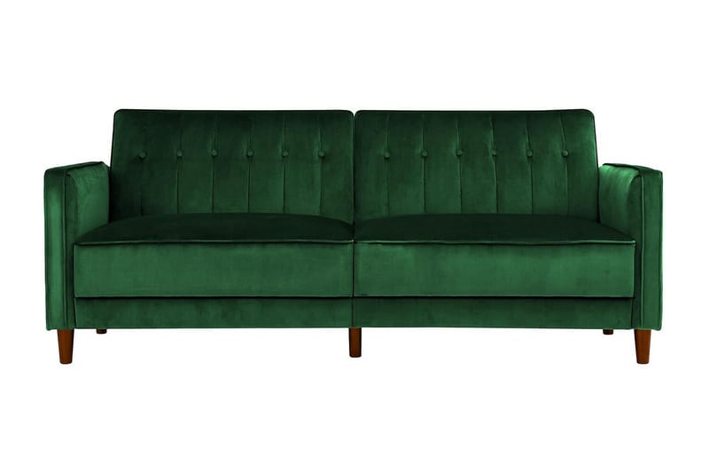 2-seters Sovesofa Pin Tufted Fløyel/Grønn - Dorel Home - 2 seters sovesofa - Fløyelssofaer