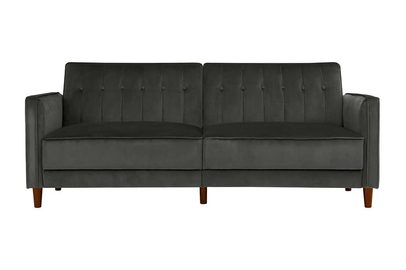 2-seters Sovesofa Pin Tufted Fløyel/Grå - Dorel Home - 2 seters sovesofa - Fløyelssofaer