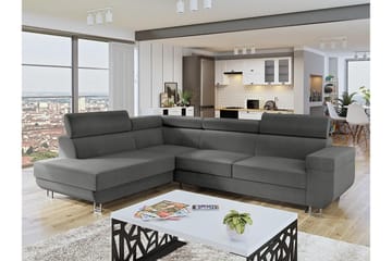 3-seters Hjønresovesofa Argueso - Grå - Møbler - Sofaer - Sovesofaer - Langsgående sovesofa