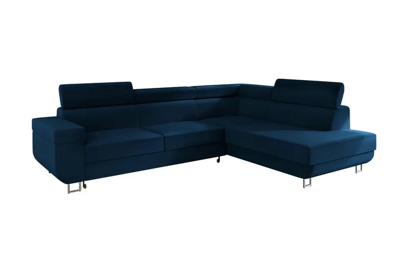 3-seters Hjørnesovesofa, Blå