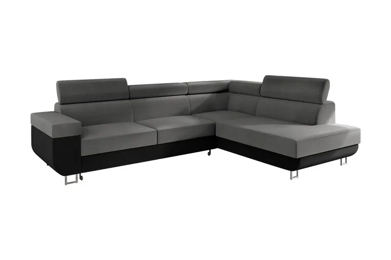 3-seters Hjørnesovesofa, Grå