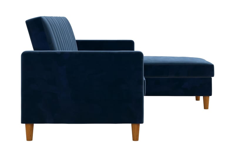 3-sits Divansovesofa Celine Fløyel/Marineblå - Dorel Home - Fløyelssofaer - Sovesofa divan