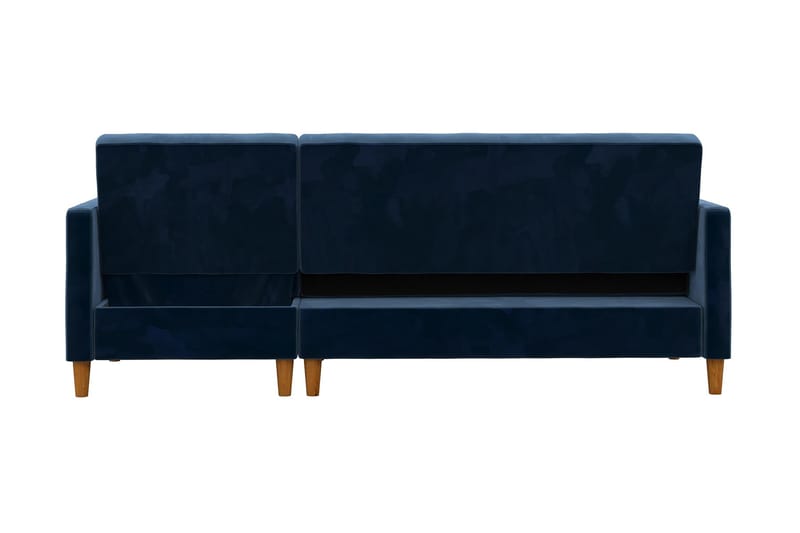 3-sits Divansovesofa Celine Fløyel/Marineblå - Dorel Home - Fløyelssofaer - Sovesofa divan