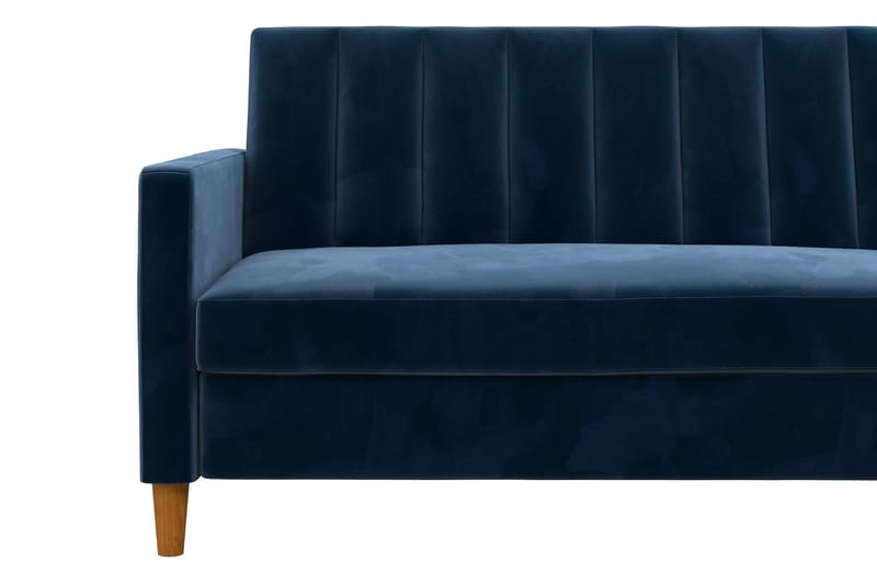 3-sits Divansovesofa Celine Fløyel/Marineblå - Dorel Home - Fløyelssofaer - Sovesofa divan