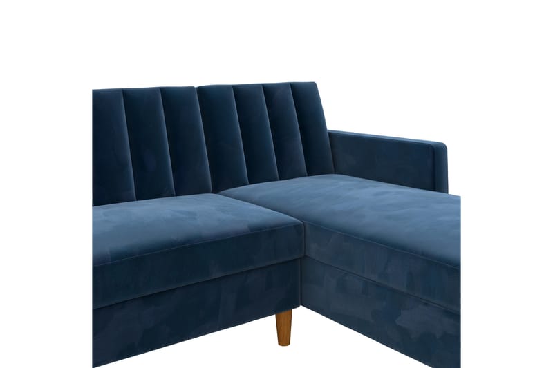 3-sits Divansovesofa Celine Fløyel/Marineblå - Dorel Home - Fløyelssofaer - Sovesofa divan