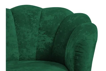 Adrial 2-seters Sofa - Fløyel/Grønn/Gull - Møbler - Sofaer - Fløyelssofaer