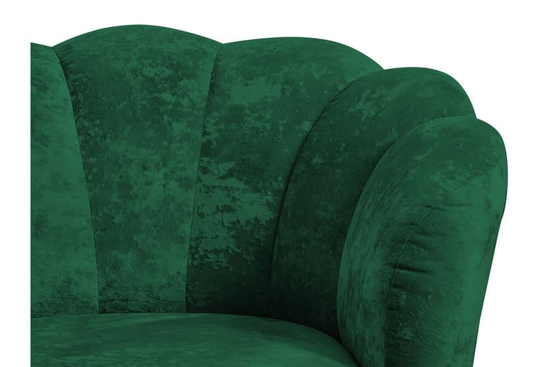 Adrial 2-seters Sofa - Fløyel/Rosa/Svart Krom - Møbler - Sofaer - Fløyelssofaer