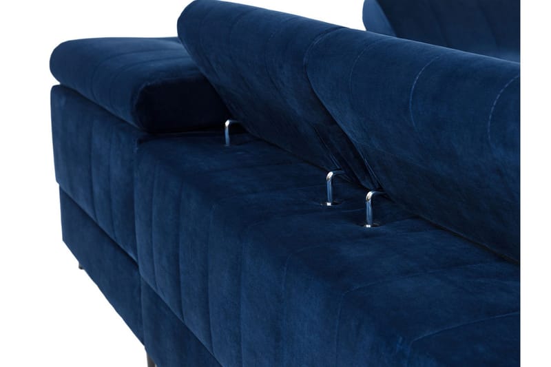 Azoulay Hjørnesofa Høyre - Grå - Møbler - Sofaer - Fløyelssofaer