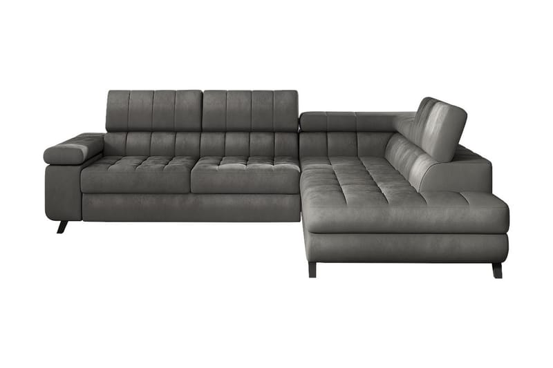 Azoulay Hjørnesofa Høyre, Grå