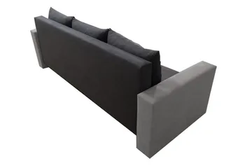 Banaso 3-seter Sovesofa 130x200 cm med Oppbevaring i Fløyel - Rød|Sort - Møbler - Sofaer - Fløyelssofaer