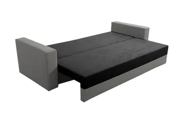 Banaso 3-seter Sovesofa 130x200 cm med Oppbevaring i Fløyel - Rød|Sort - Møbler - Sofaer - Fløyelssofaer