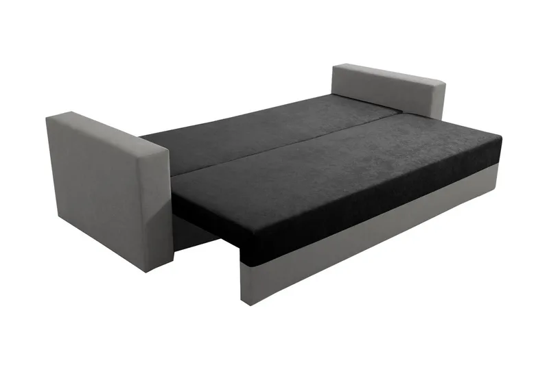 Banaso 3-seter Sovesofa 130x200 cm med Oppbevaring i Fløyel - Rød|Sort - Møbler - Sofaer - Fløyelssofaer