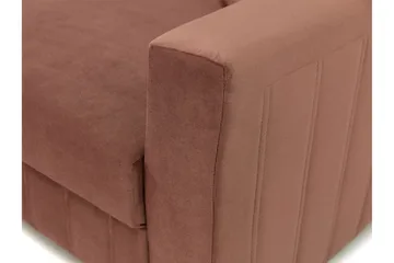 Bensbyn 2-seter Sovesofa 132x196 cm Sovbar Vertikalt Sydd i Stoff - Grå - Møbler - Sofaer - Sovesofaer - 2 seters sovesofa