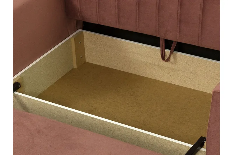 Bensbyn 2-seter Sovesofa 132x196 cm Sovbar Vertikalt Sydd i Stoff - Grå - Møbler - Sofaer - Sovesofaer - 2 seters sovesofa