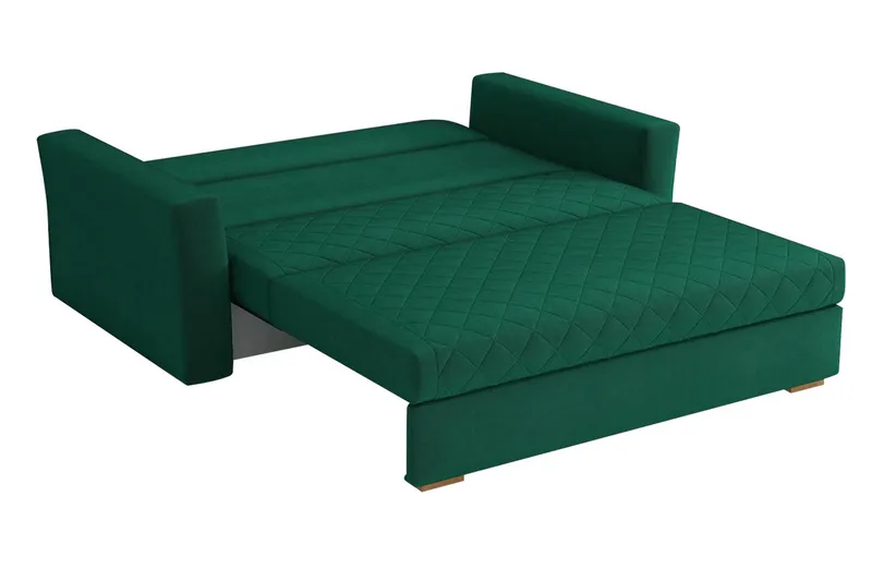 Bensbyn 3-seter Sovesofa 132x196 cm Sovbar Rutemønstret i Stoff - Svart - Møbler - Sofaer - Sovesofaer - 3 seters sovesofa
